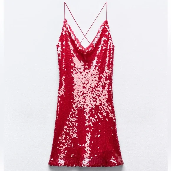 Zara Sequin Mini Dress - Picture 1 of 4